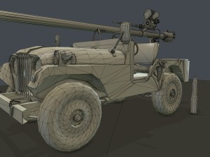 jeep 106 low poly 3D 모델