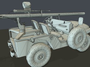 jeep 106 low poly 3D 모델