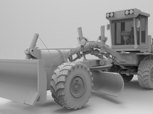 auto grader 3D 模型