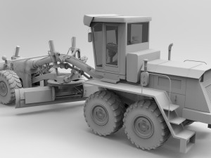 auto grader 3D 模型