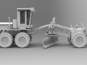 auto grader 3D 模型