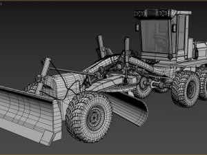 auto grader 3D 模型