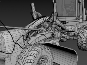 auto grader 3D 模型