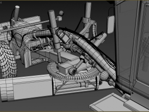 auto grader 3D 模型
