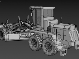 auto grader 3D 模型