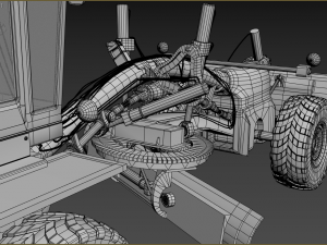 auto grader 3D 模型