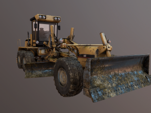 auto grader 3D 模型