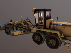 auto grader 3D 模型