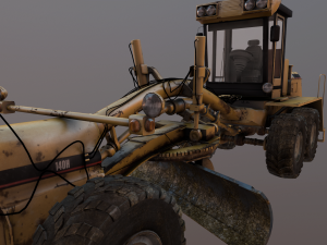 auto grader 3D 模型