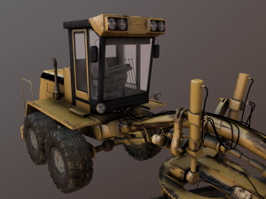auto grader 3D 模型