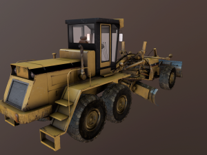 auto grader 3D 模型