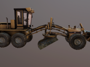 auto grader 3D 模型