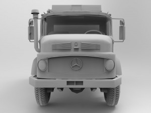 fire truck low poly 3D Model