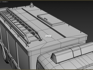 fire truck low poly 3D Model