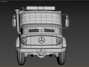 fire truck low poly 3D Model