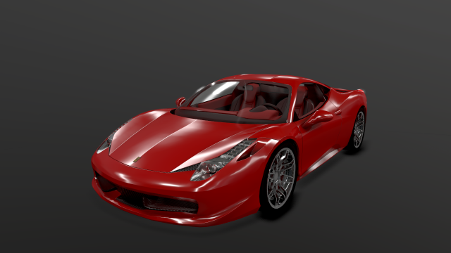 ferrari 458 italia 2011 3D Model .c4d .max .obj .3ds .fbx .stl .blend 