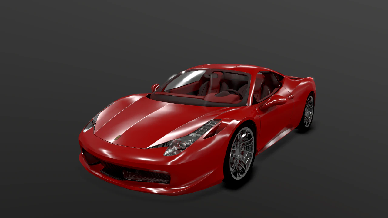 ferrari 458 italia 2011 3D Model .c4d .max .obj .3ds .fbx .stl .blend