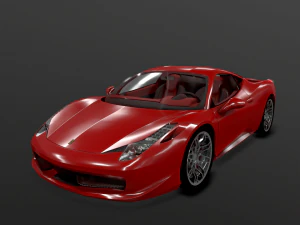 페라리 458 이탈리아 2011 3D 모델