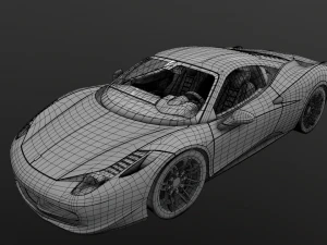 ferrari 458 italia 2011 3D Model