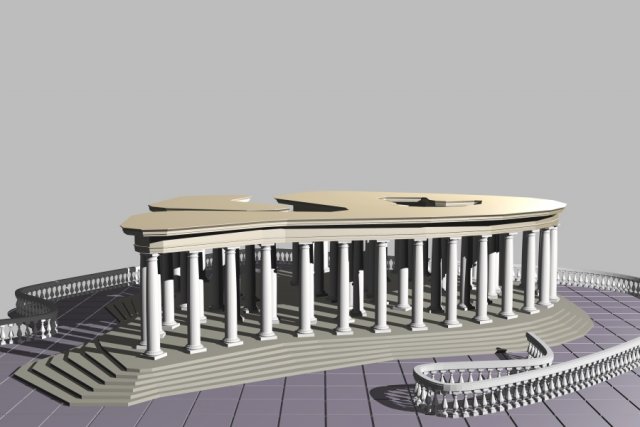 pavilion Modelo 3D .c4d .max .obj .3ds .fbx .stl .blend 