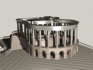 Pavillon 3D Modell