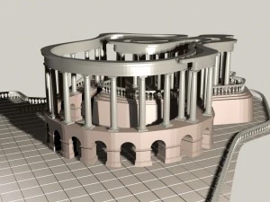 Pavillon 3D Modell