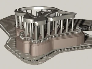 Pavillon 3D Modell