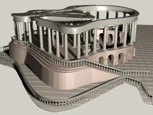 Pavillon 3D Modell