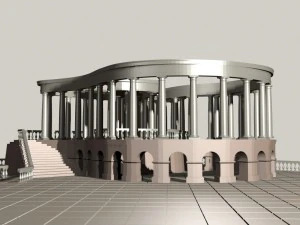 Pavillon 3D Modell