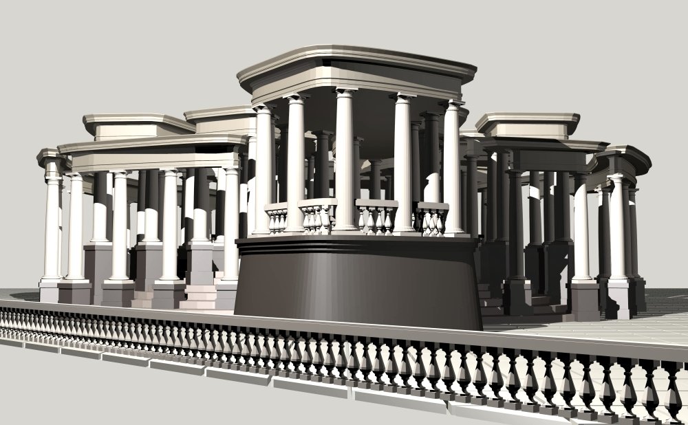 Павильон модель. Pavilion 3d model. павильон 3d.
