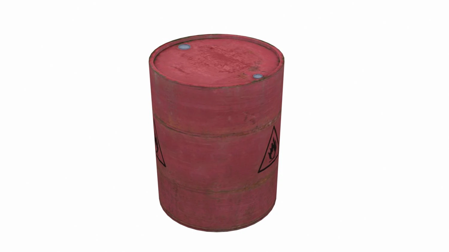 explosive barrel 3D Model .c4d .max .obj .3ds .fbx .stl .blend 
