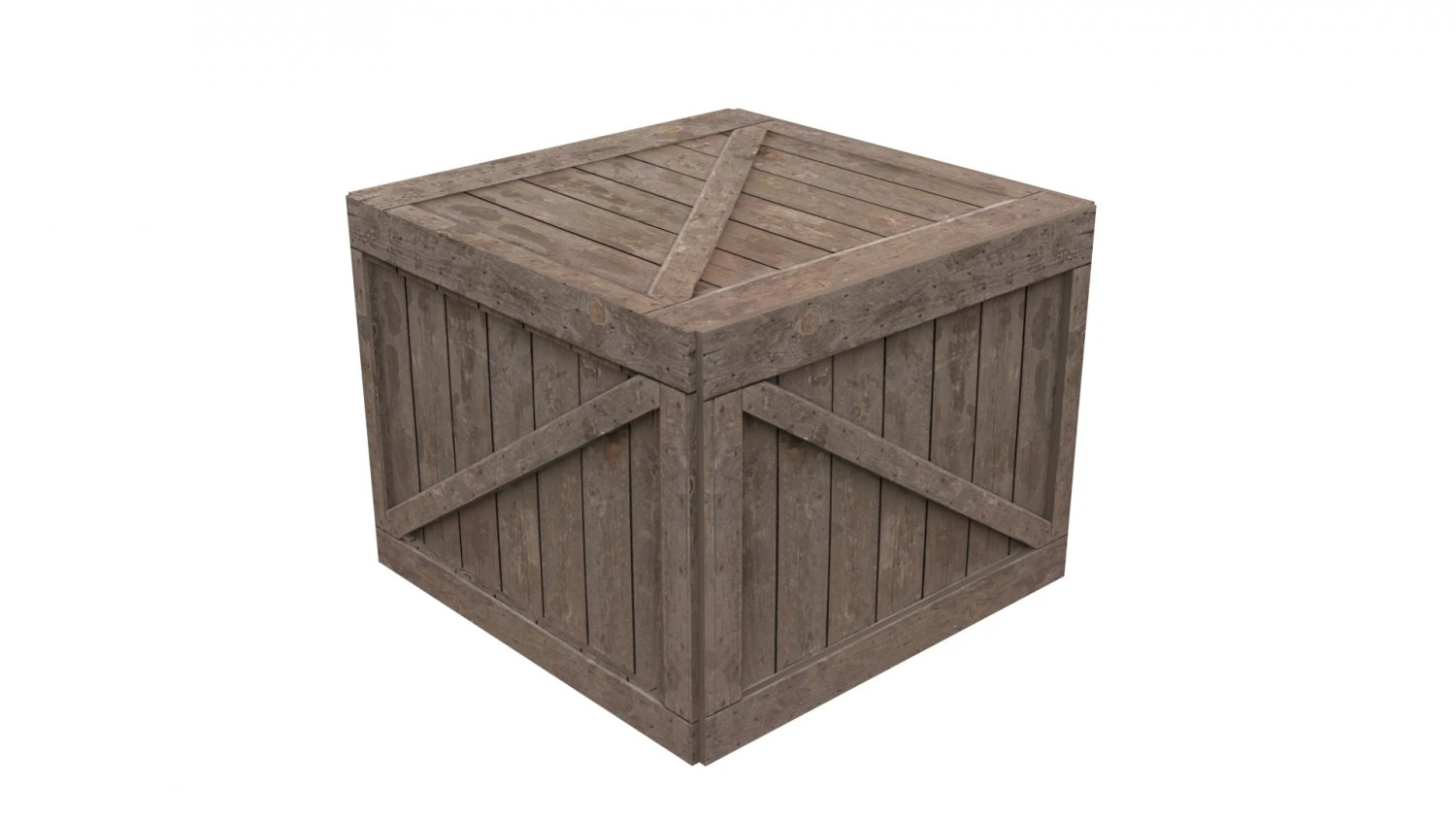 wooden crate 3D Model .c4d .max .obj .3ds .fbx .stl .blend 