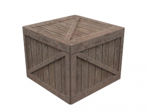 wooden crate 3Dモデル