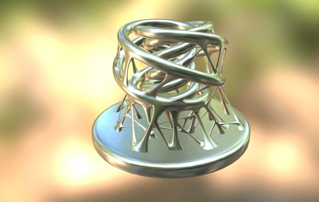 chrome sculpture Modelo 3D .c4d .max .obj .3ds .fbx .stl .blend 