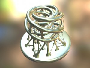 chrome sculpture Modelo 3D