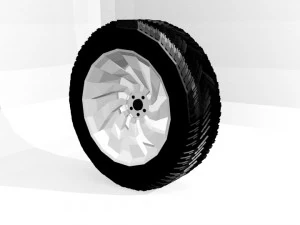 자동차 바퀴 3D 모델