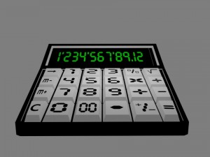 calculator Model 3D
