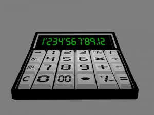 calculator 3D Model