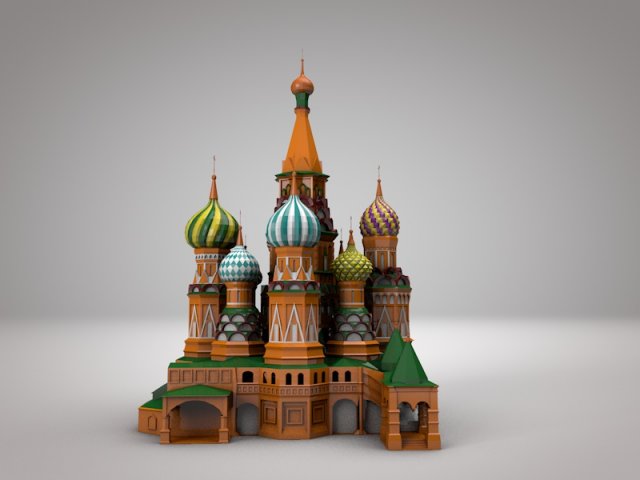 saint basils cathedral 3D Model .c4d .max .obj .3ds .fbx .stl .blend 