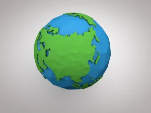 terre low poly Modèles 3D en vedette