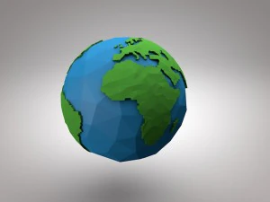terre low poly Modèles 3D en vedette