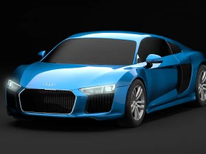 audi r8 v10 2016 3D Model