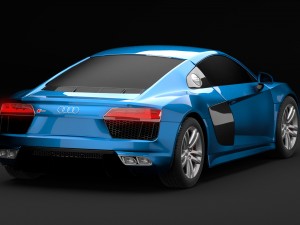audi r8 v10 2016 3Dモデル