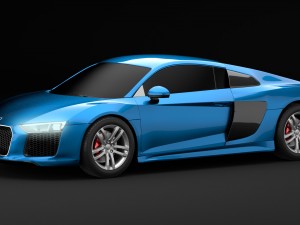 audi r8 v10 2016 3Dモデル