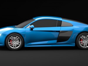 audi r8 v10 2016 3Dモデル