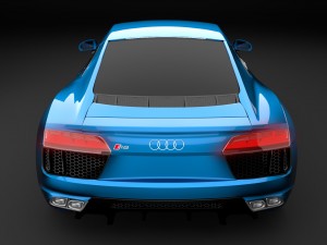audi r8 v10 2016 3Dモデル