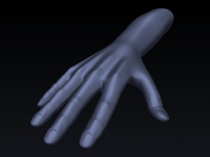 realistic hand rigged Modelo 3D