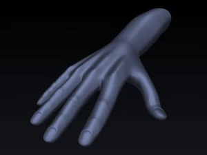 realistico truccato a mano Modello 3D