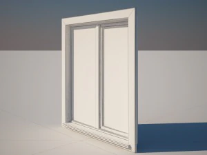 Fenster au&szlig;en 3D Modell
