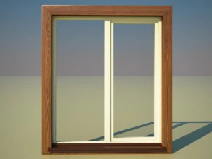 Fenster au&szlig;en 3D Modell